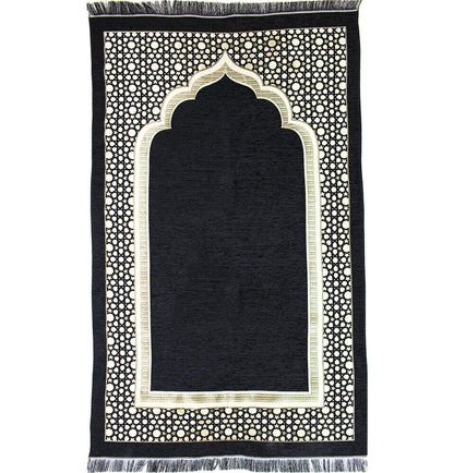 Modefa Turkish Islamic Prayer Mat - Black