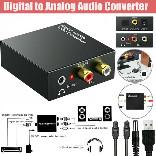 Optical Coaxial Toslink Digital to Analog