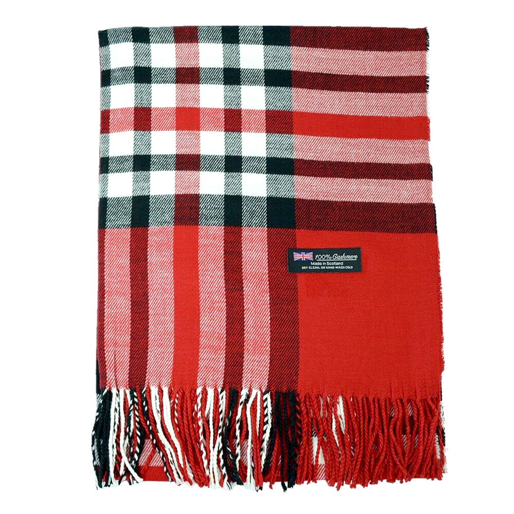 Oversized Plaid Check Blanket