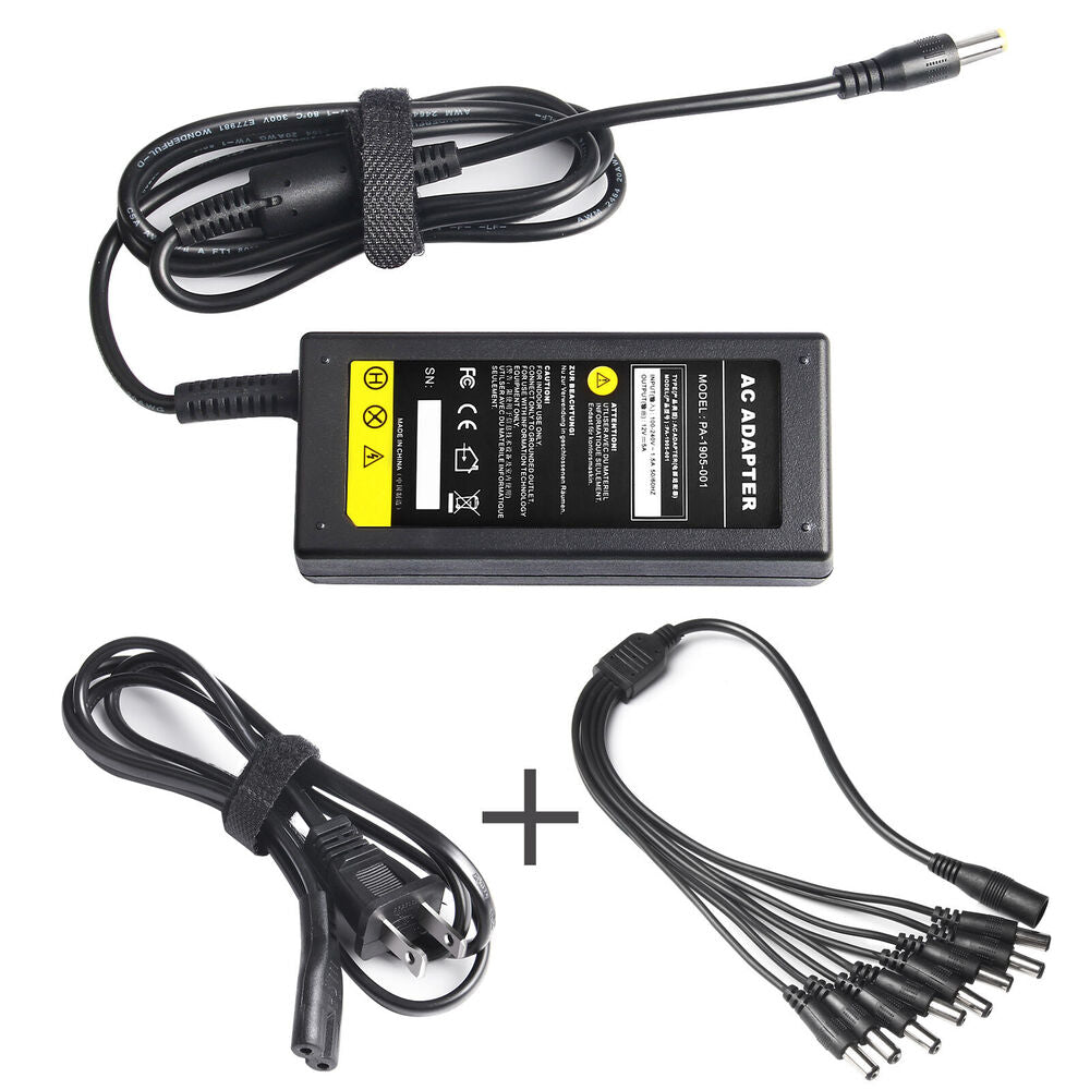 Power Supply Adapter with 8 way Camera 12V 5 amp