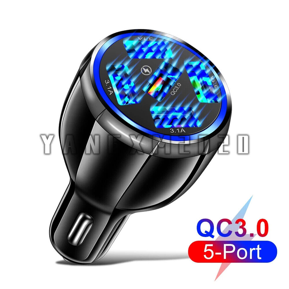 QC 5 USB Car Charger