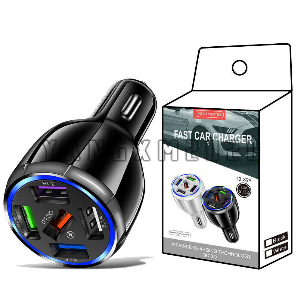 QC 5 USB Car Charger