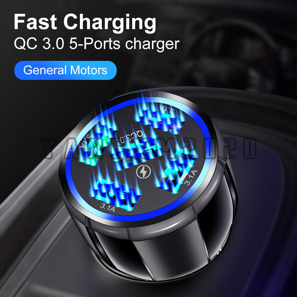 QC 5 USB Car Charger