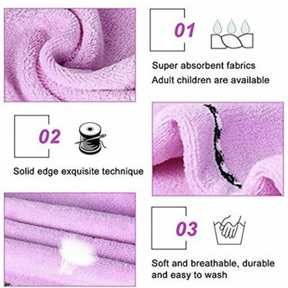 Rapid Fast Drying Hair Absorbent Towel