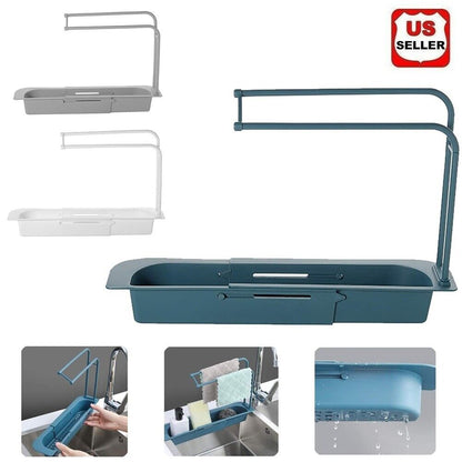 Sink Rack Telescopic Holder Expandable Storage