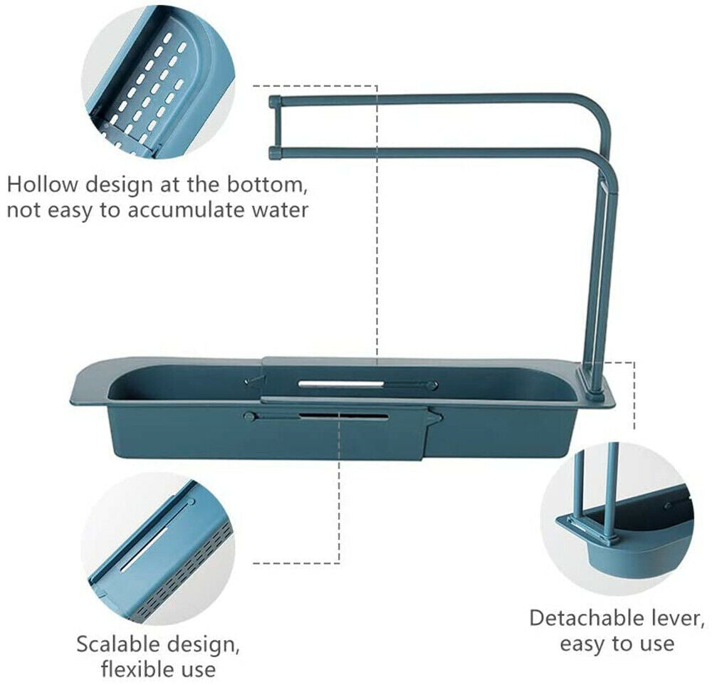 Sink Rack Telescopic Holder Expandable Storage