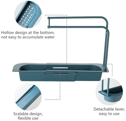 Sink Rack Telescopic Holder Expandable Storage