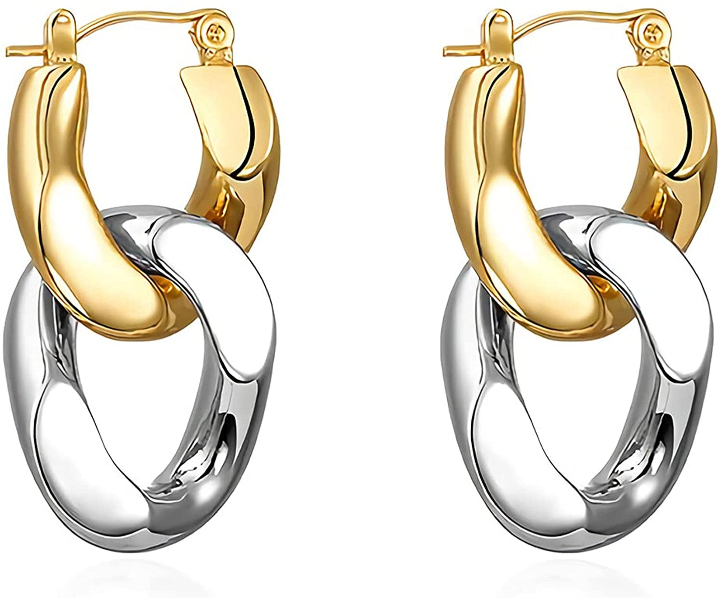 Sloong 14k Gold Plated Chunky Earring