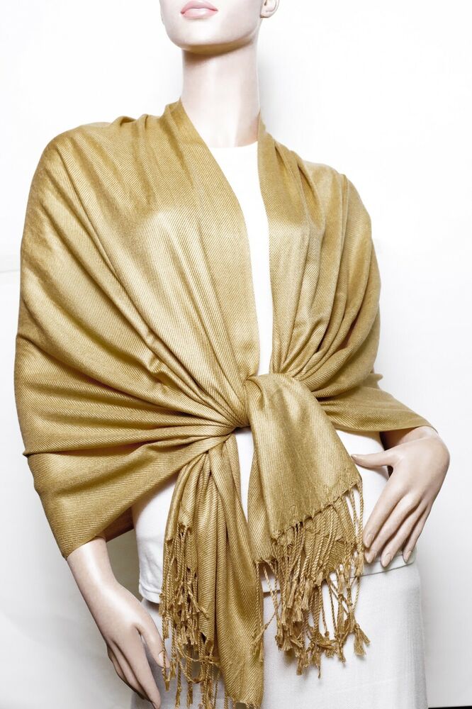 Soft Silky Solid Colors Pashmina Shawl / Wrap / scarve