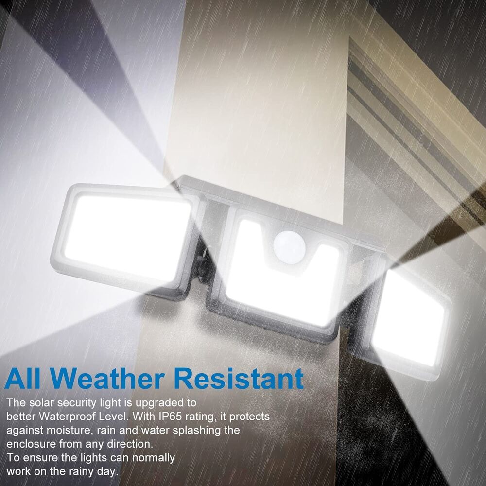 3 Head 6000LM Motion Sensor Lights