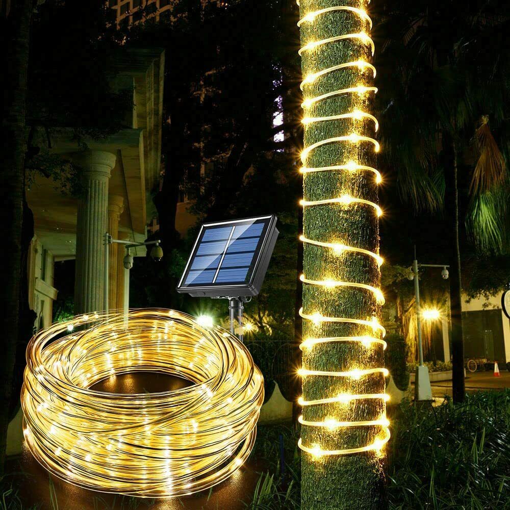 Solar String Lights Outdoor Rope Lights