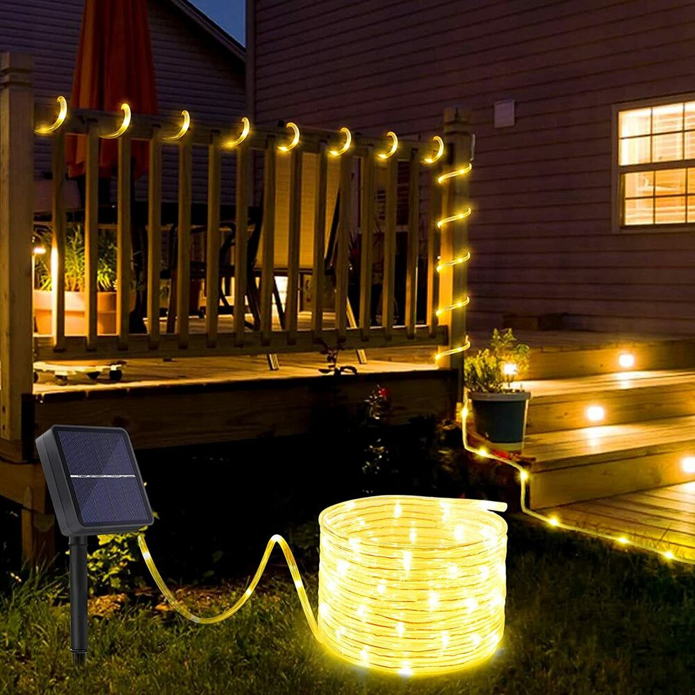 Solar String Lights Outdoor Rope Lights