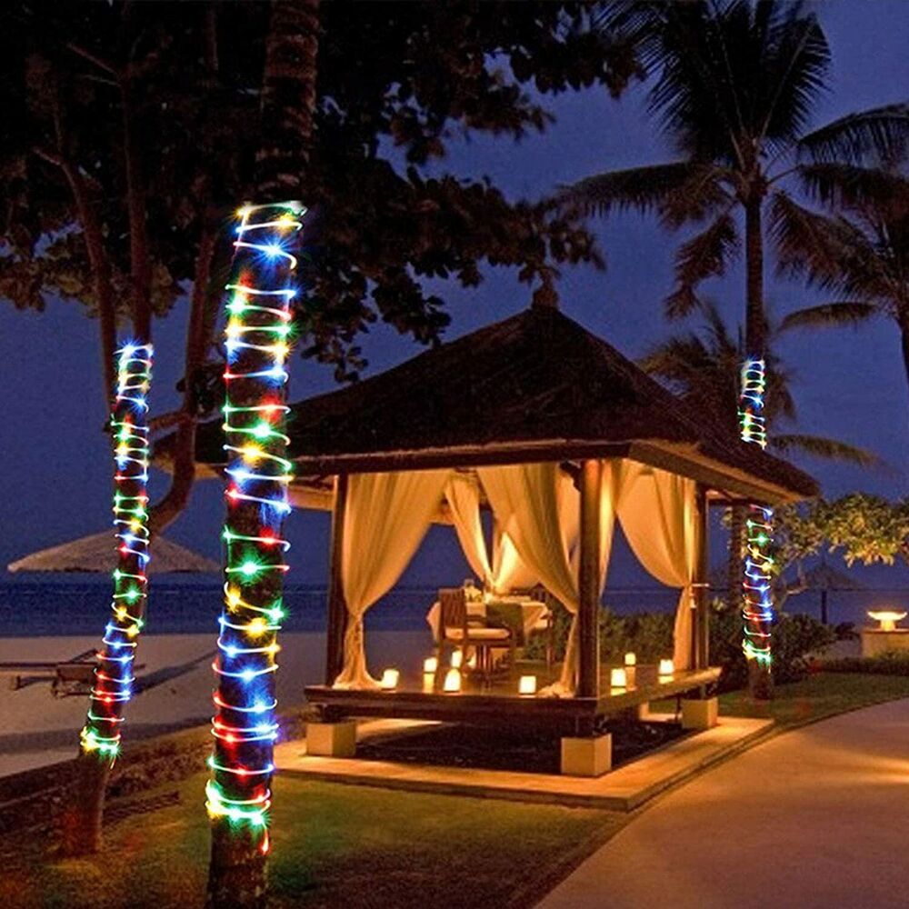 Solar String Lights Outdoor Rope Lights