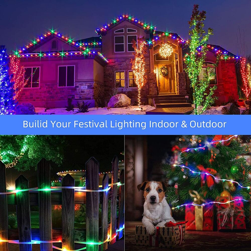 Solar String Lights Outdoor Rope Lights