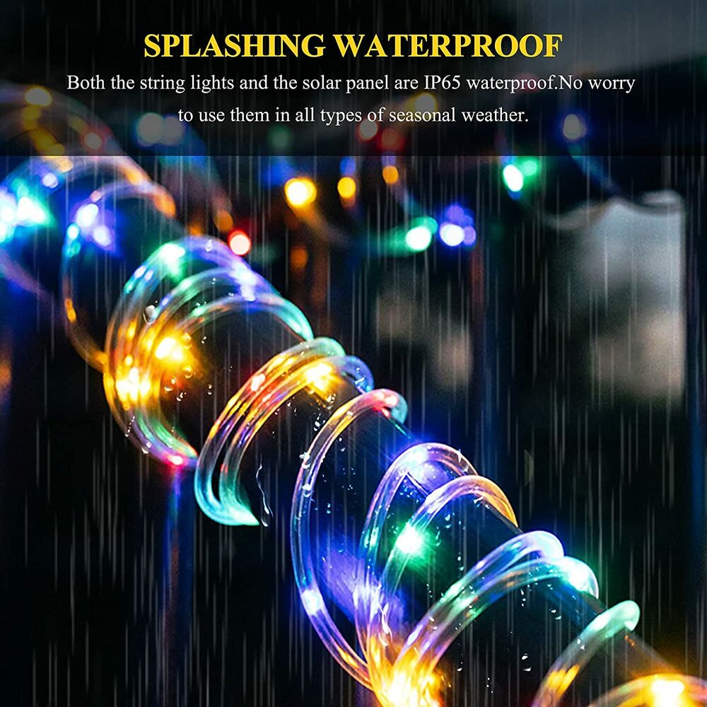 Solar String Lights Outdoor Rope Lights