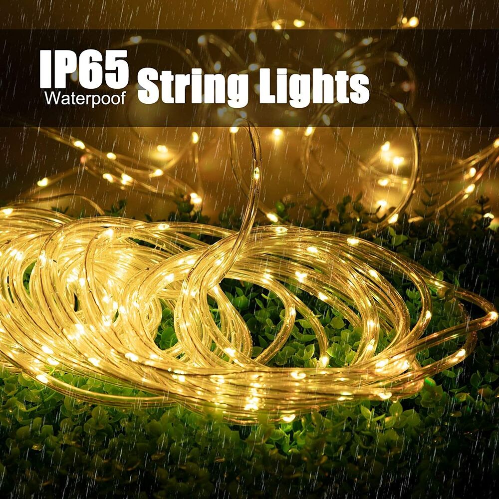 Solar String Lights Outdoor Rope Lights