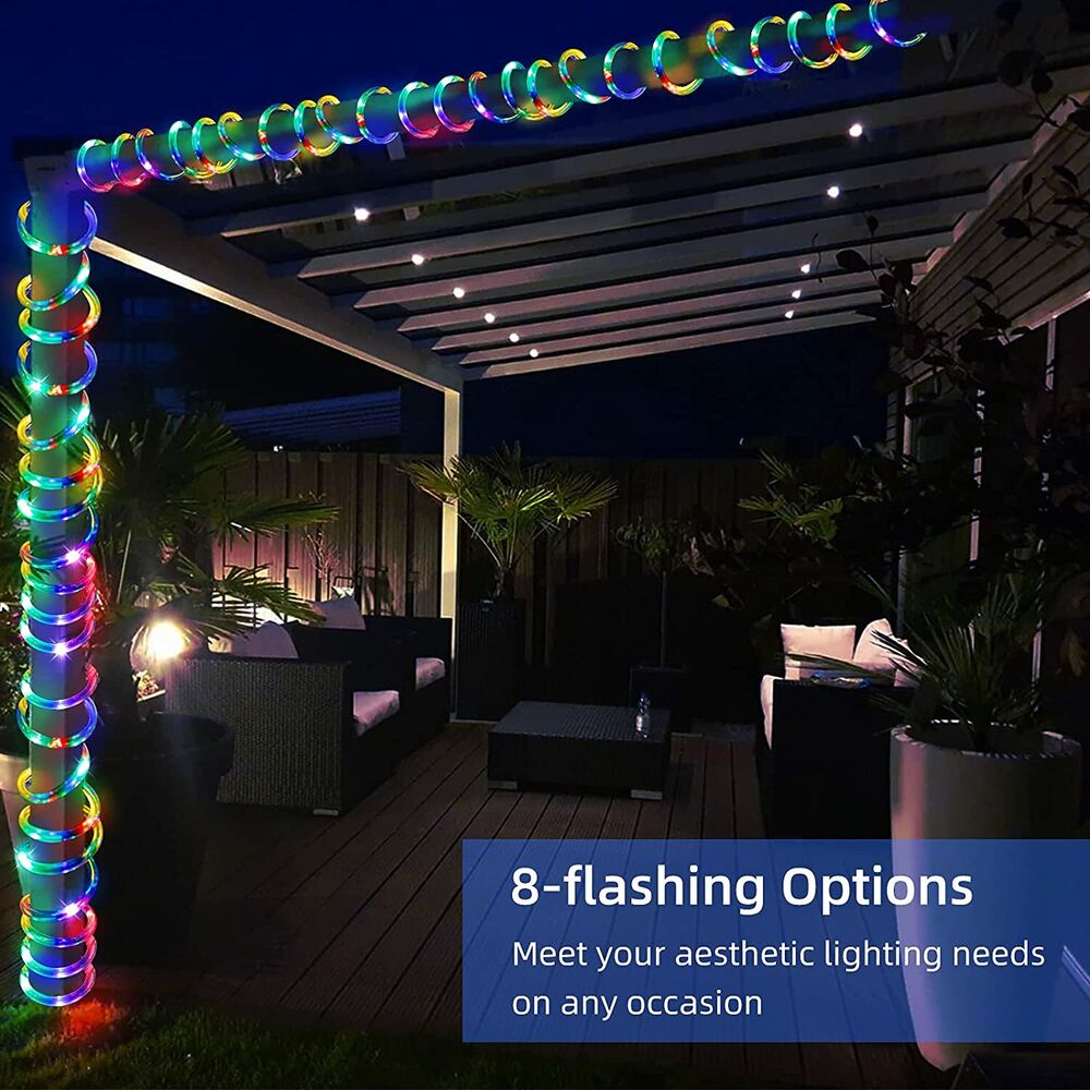 Solar String Lights Outdoor Rope Lights