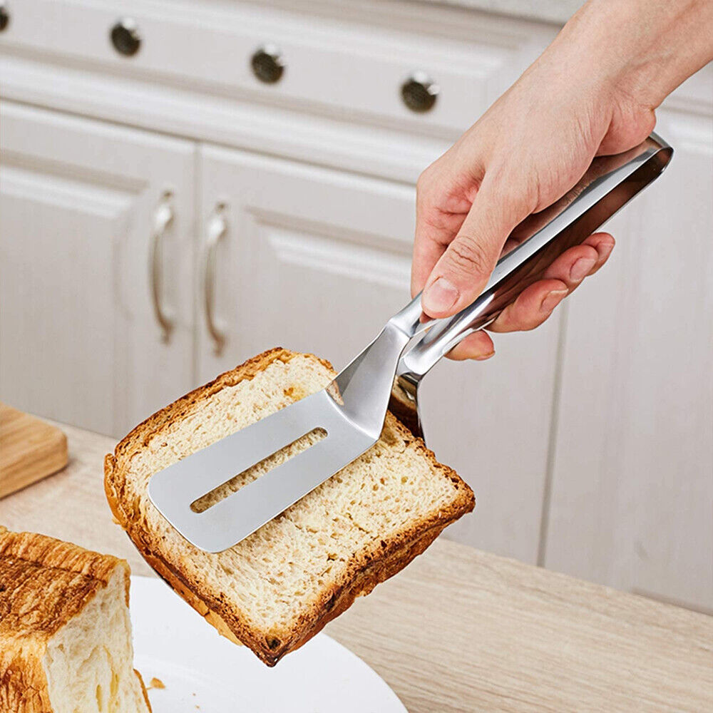 Stainless Steel Steak Clamp Food Bread Meat Clip Tongs