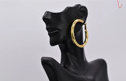 Sterling Silver Gold Hoop Earrings