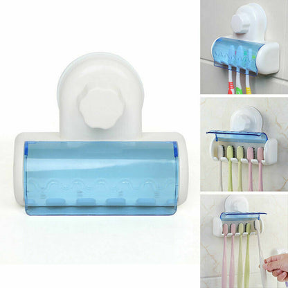 1 PC Wall Mounted Suction Toothbrush Holder