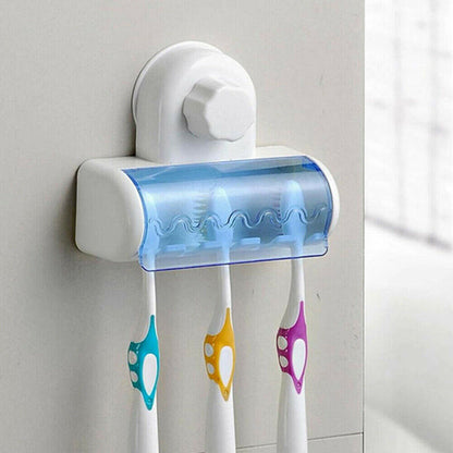 1 PC Wall Mounted Suction Toothbrush Holder