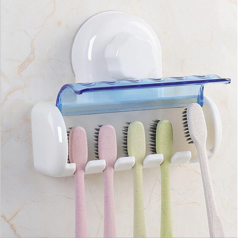 1 PC Wall Mounted Suction Toothbrush Holder