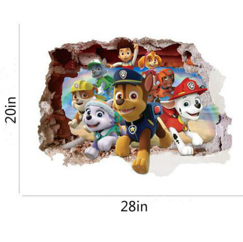 US 3D Wall Stickers Kids Cartoon