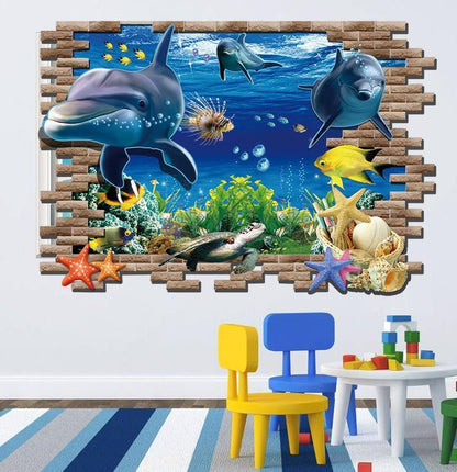 US 3D Wall Stickers Room Decal Wallpaper Removable