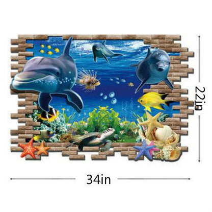 US 3D Wall Stickers Room Decal Wallpaper Removable