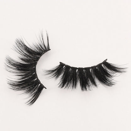 US 3 Pairs 100% Real Mink 5D Volume Eye Lashes