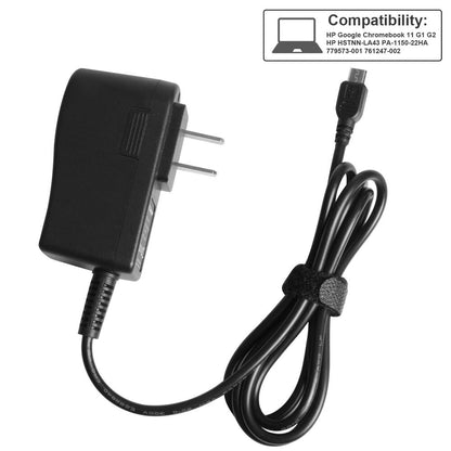 USB Adapter Charger 5.25V 3A for HP Google Chromebook 11 G1 G2 11-1101us 11-1102