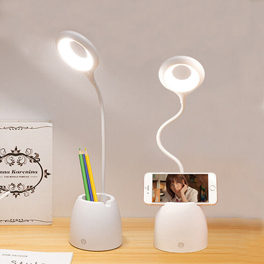 USB LED Desk Light Dimmable Bedside Reading Lamp