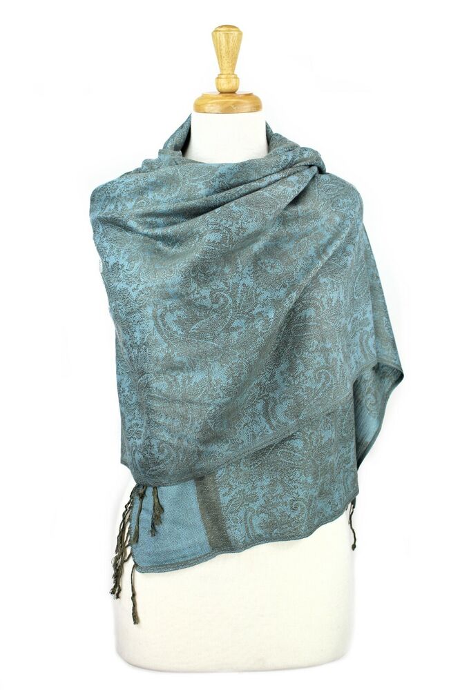 Pashmina Paisley Silky Scarf Shawl Wrap