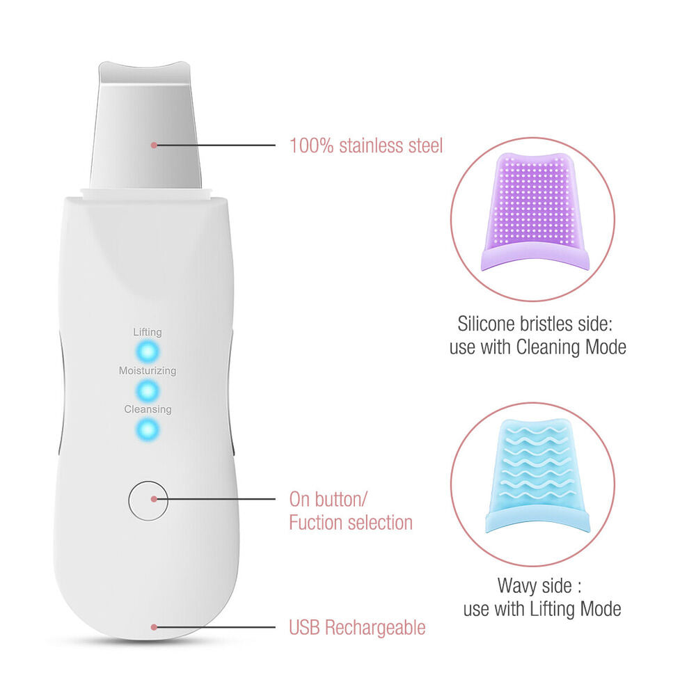 Ultrasonic Facial Scrubber Pore Blackhead Remover