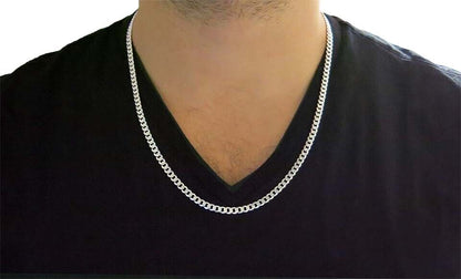 925 Sterling Silver 3MM Link Chain Necklace