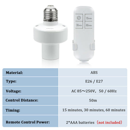 Wireless Remote Control Light Lamp