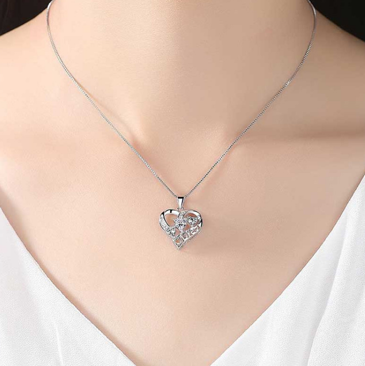 Women 925 Sterling Silver Pendant Necklace