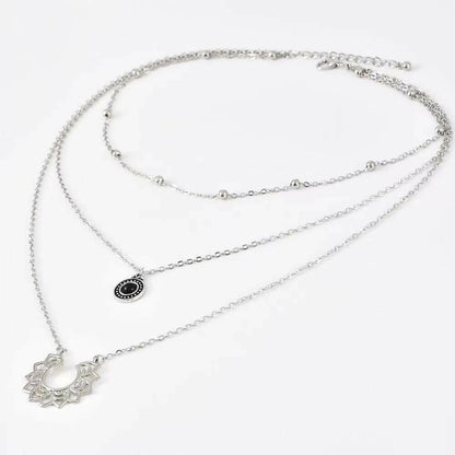 Boho Silver Chain Necklace