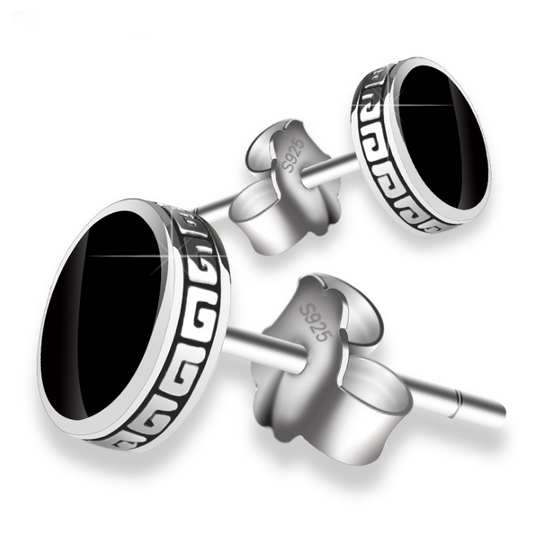 Women Men Sterling Silver Stud Earrings