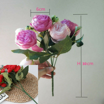 Hot Artificial Silk Flower Bounqet Fake