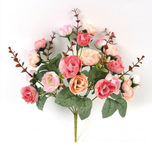 21Pcs Artificial Rose Flower Bouquet