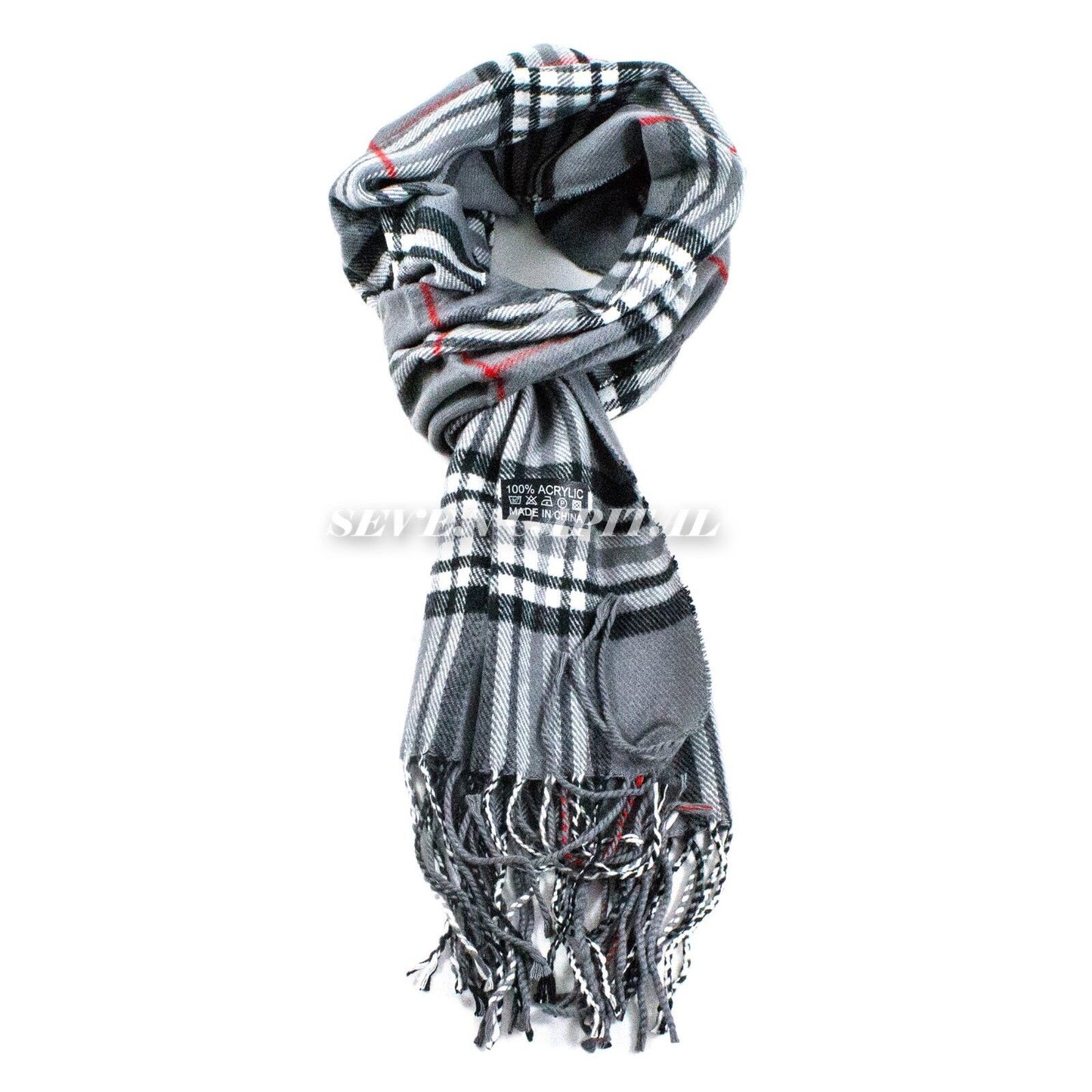 Solid Plaid Wool SCOTLAND Pashmina