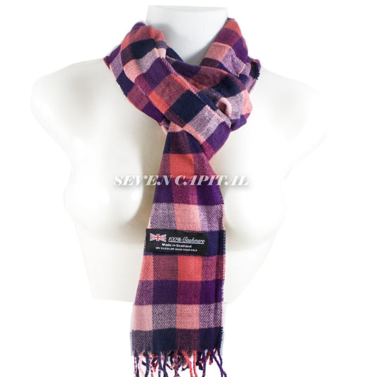 Solid Plaid Wool SCOTLAND Pashmina