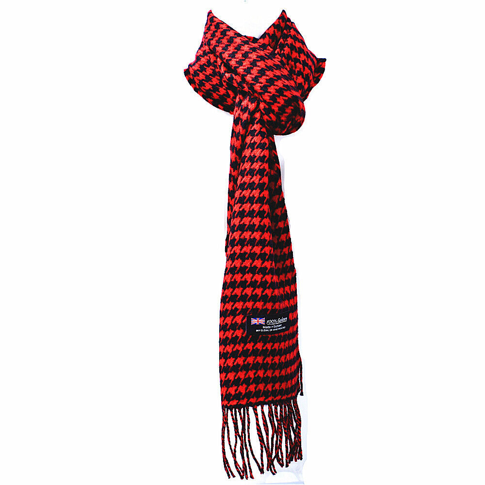 Winter Unisex 100% Cashmere Plaid Stripe Scarf