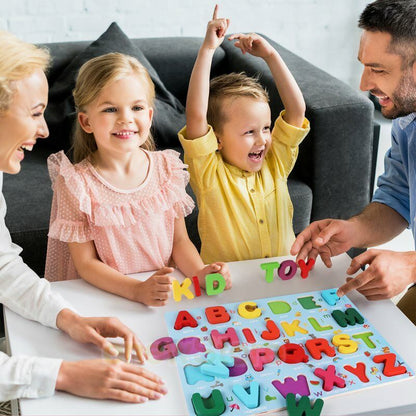 Wooden Alphabet Puzzles For Toddlers