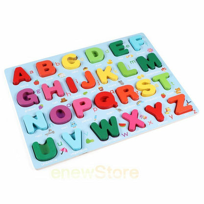 Wooden Alphabet Puzzles For Toddlers