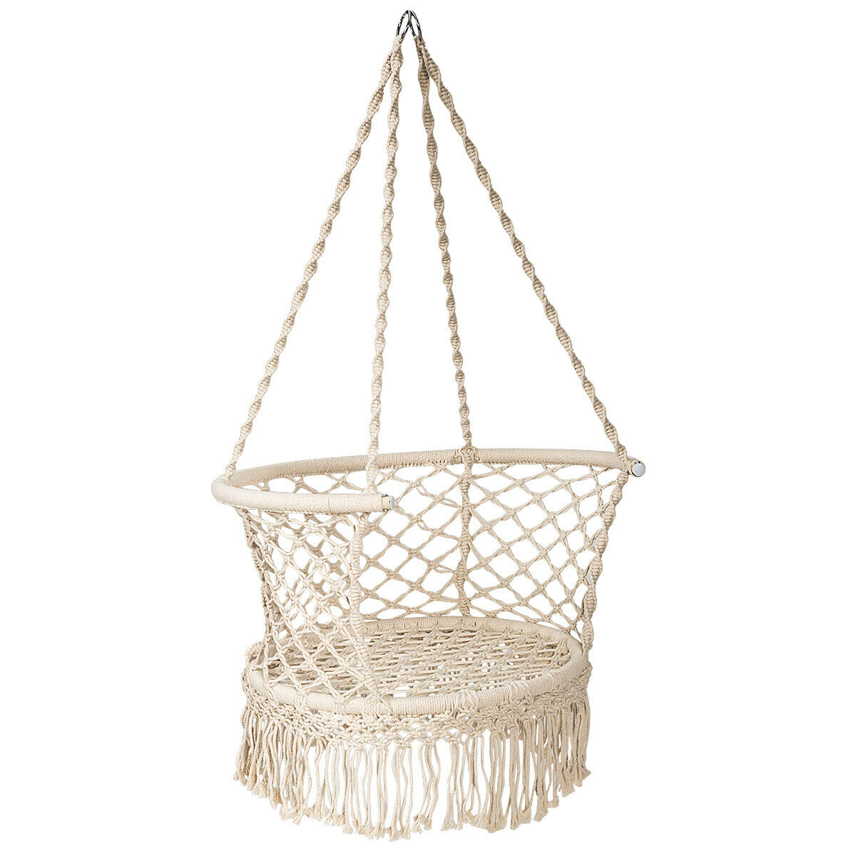 Hanging Hammock Chair Macrame Swing Hand Woven