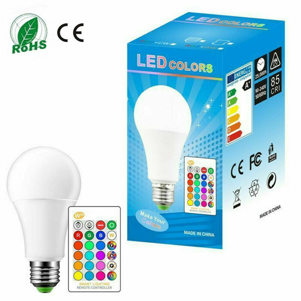 Color Changing Light Bulbs with Remote