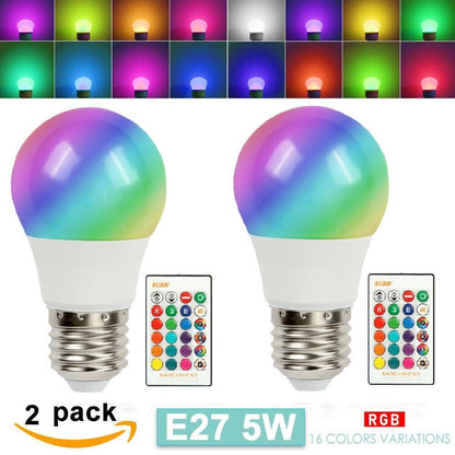 Color Changing Light Bulbs with Remote