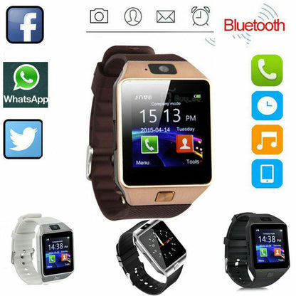 Bluetooth Smart Watch w/Camera Waterproof